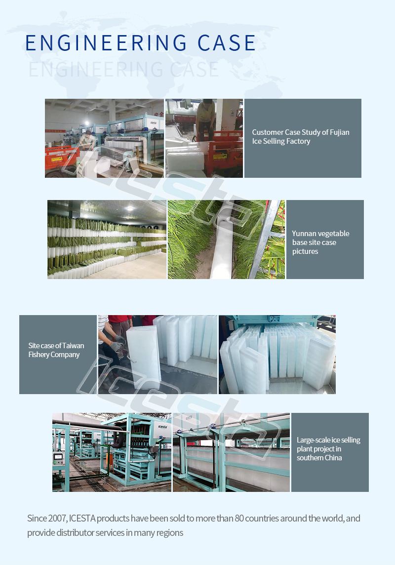 ICESTA automatic bloc de glace Ice machine plant block ice maker in Shenzhen China