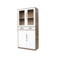 A4 Steel File Cabinet Drawer Cupboard Office Metal Storage Bookcase With Glass Door