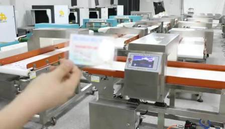 China supplier custom conveyor metal detector food for meat seafood metal detecting
