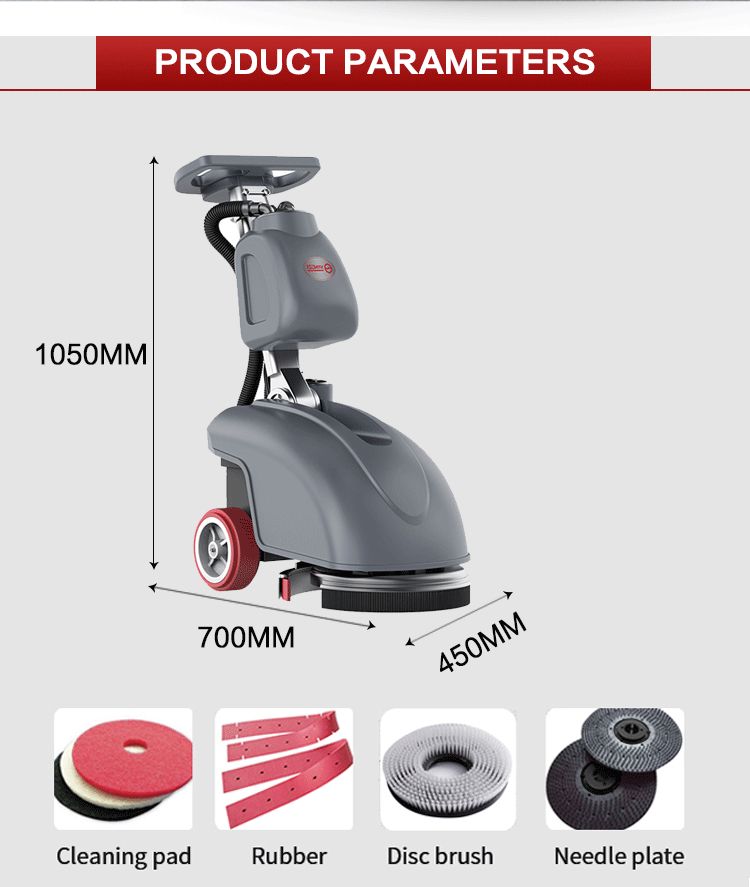 Hotel Tile Cleaner Wash Machine And Dryer Walk Behind Commercial Floor Scrubber Polishing Machine