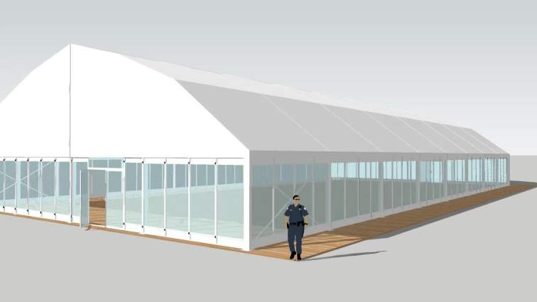 GSLD-20 20m x 40m frame stadium basketball court fire resistant tents