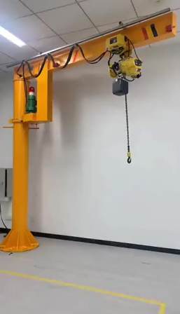 Zhongye workshop 360 degree rotating 1 Ton 2 Ton 3 Ton Pillar Column mounted slewing Jib crane