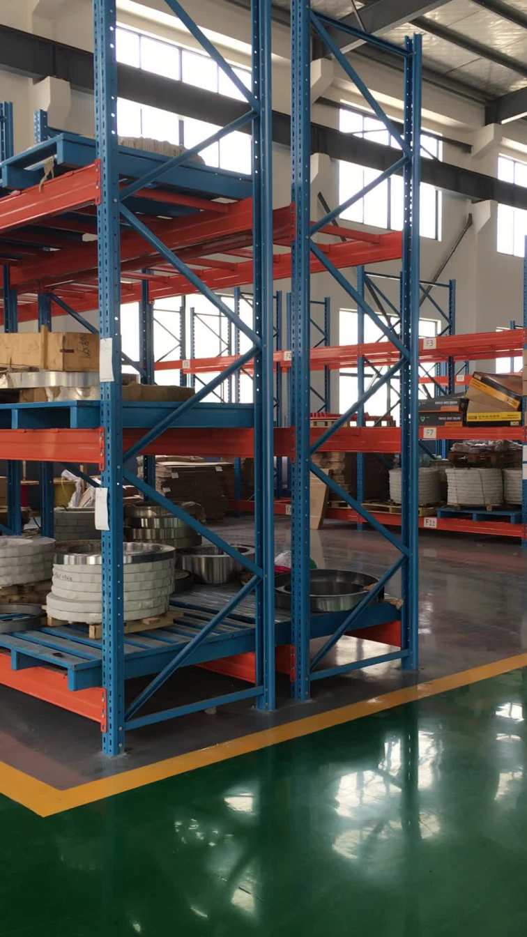 Heavy Duty Storage Shelves Push Back Pallet Rack For Chinese Supplier Manufacture