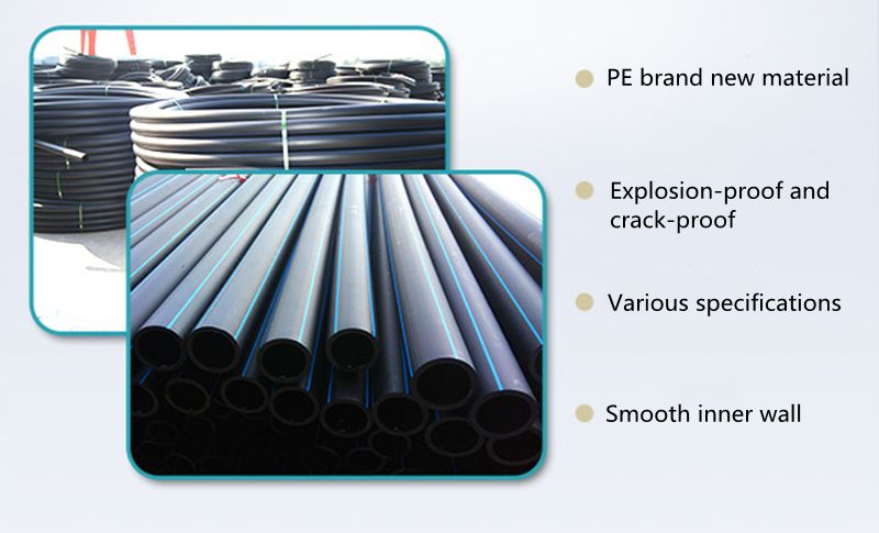 pe100 material hdpe water line pe flexible irrigation pipe 20mm 25mm 32mm hdpe pipe for agriculture