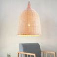 American vintage retro handmade rattan bamboo lamp shade pendant lamp
