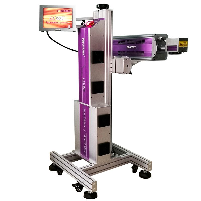 CYCJET  CO2 Fly Portable Laser Marking Machine  for Cosmetics Package