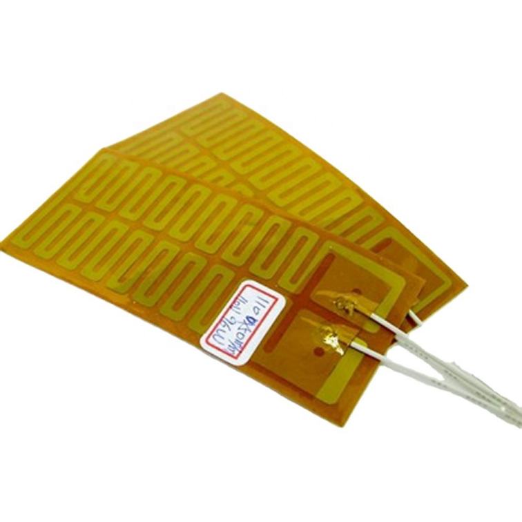 flexible thin film polyamide heat pad with thermistor