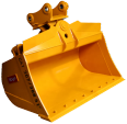 Made of Hard Steel High Quality Hard Used Tilting Excavator Bucket for SY240