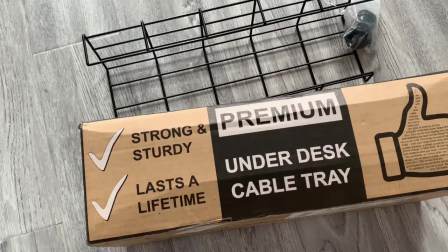 Cable Organize Home Office Computer Standing Metal Power Strip Holders Cord  Wire Racks Under Desk Management Tray