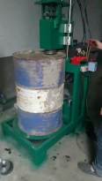 Type 160 Vertical Semi automatic Barrel Opener Waste old Oil drum break down machine