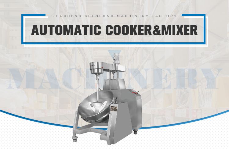 Automatic Cooker Mixer Food Processing Equipment For Jam Manufacture