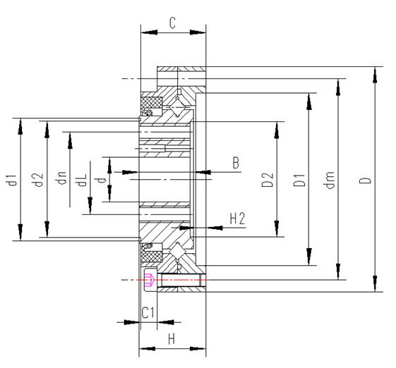 Cross roller bearing Robot bearing Harmonic reducer bearing CSG-50(CSF-50)