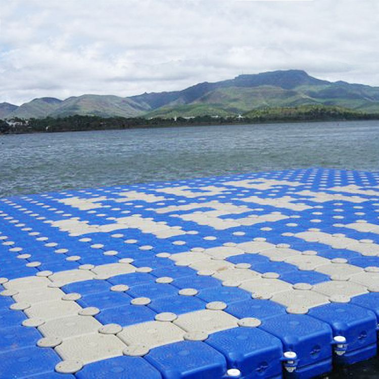 Modular cube floating dock pontoon for floating platform