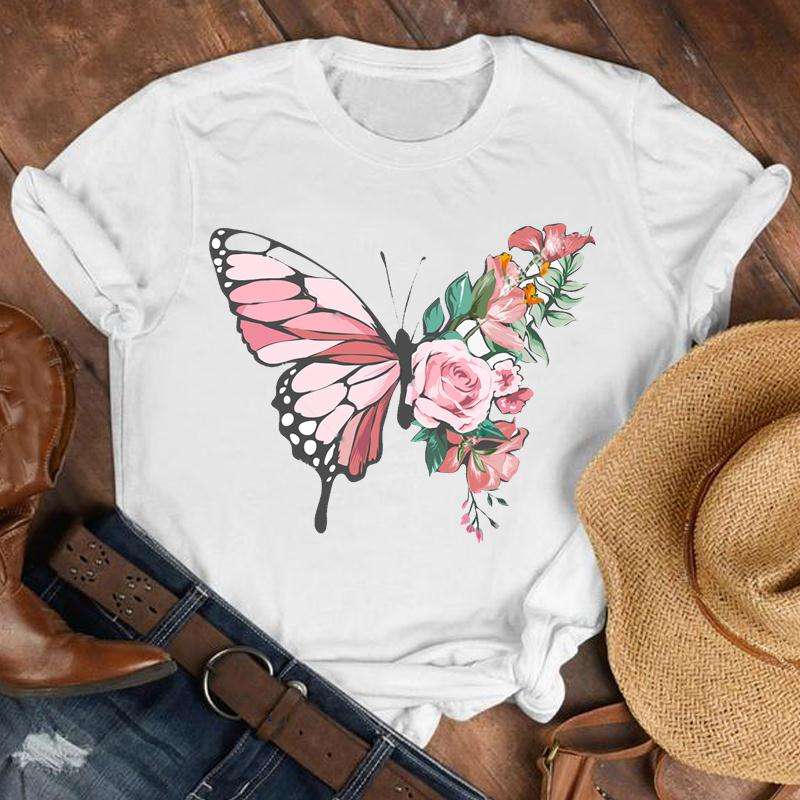 Women T Women Graphic 3D Nail Paint Fashion Cute Printed Top Tshirt Female Tee Shirt Ladies Clothes T-shirt