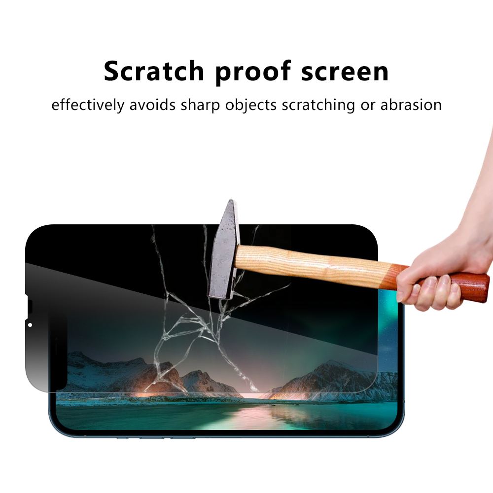 Tempered glass screen protector for iphone 11/XR anti-spy privacy filter
