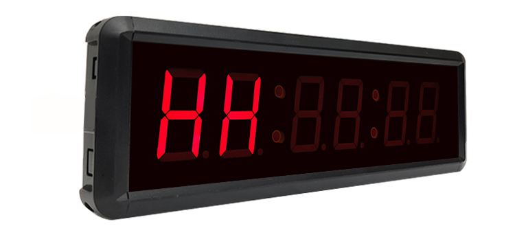 1.5 Inch 6 Digit 7 Segment Indoor Countdown Digital Count up Led Wall Clock
