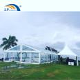 250 people Luxury clear tent crystal marquee for Christmas wedding event