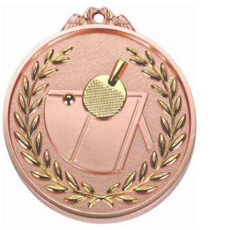 Factory custom metal making awards sports medal Creative Table Tennis 3D medal