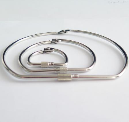 10" large D shape metal screw lock binder ring book ring