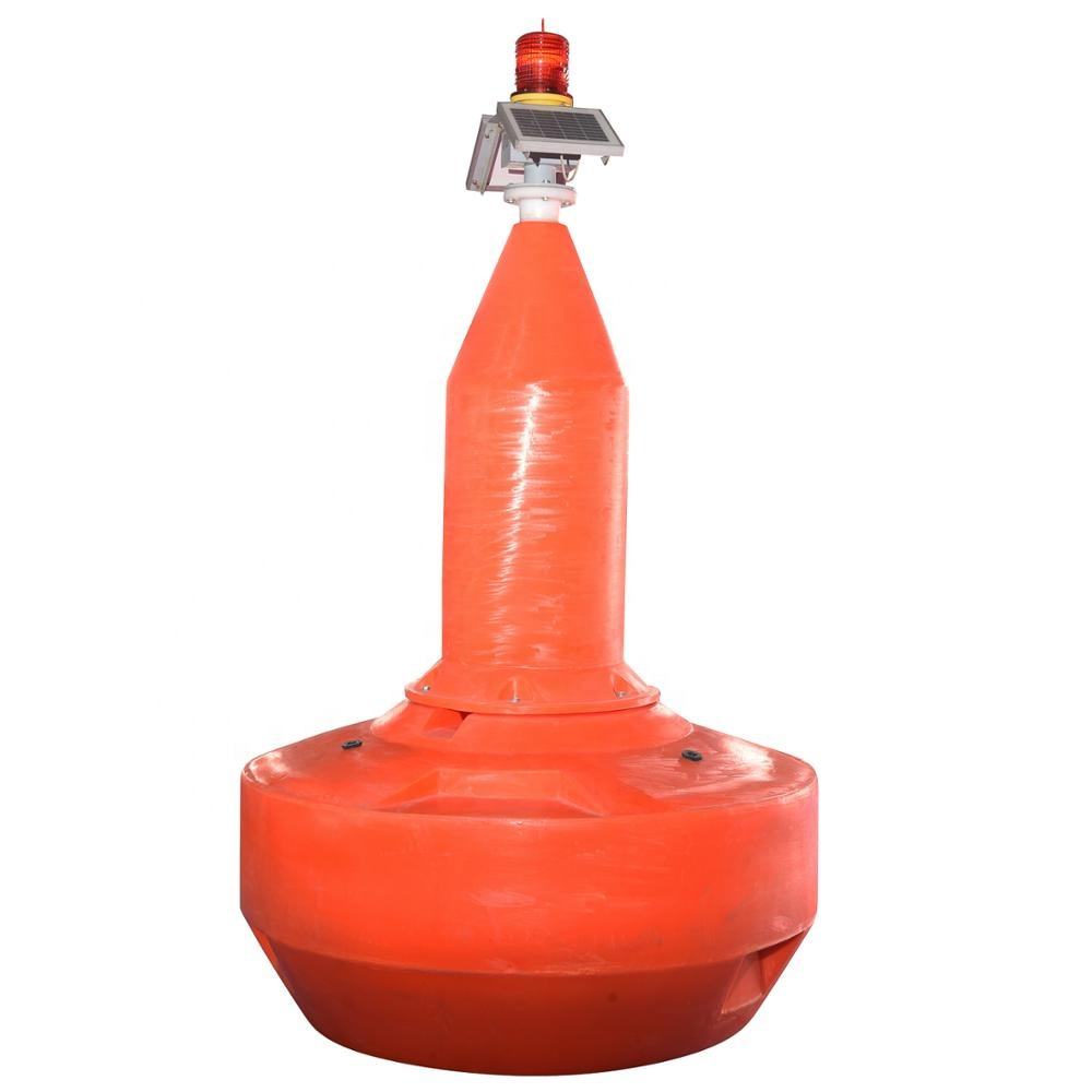Plastic Polyethylene top marker navigation marking buoy with anchor