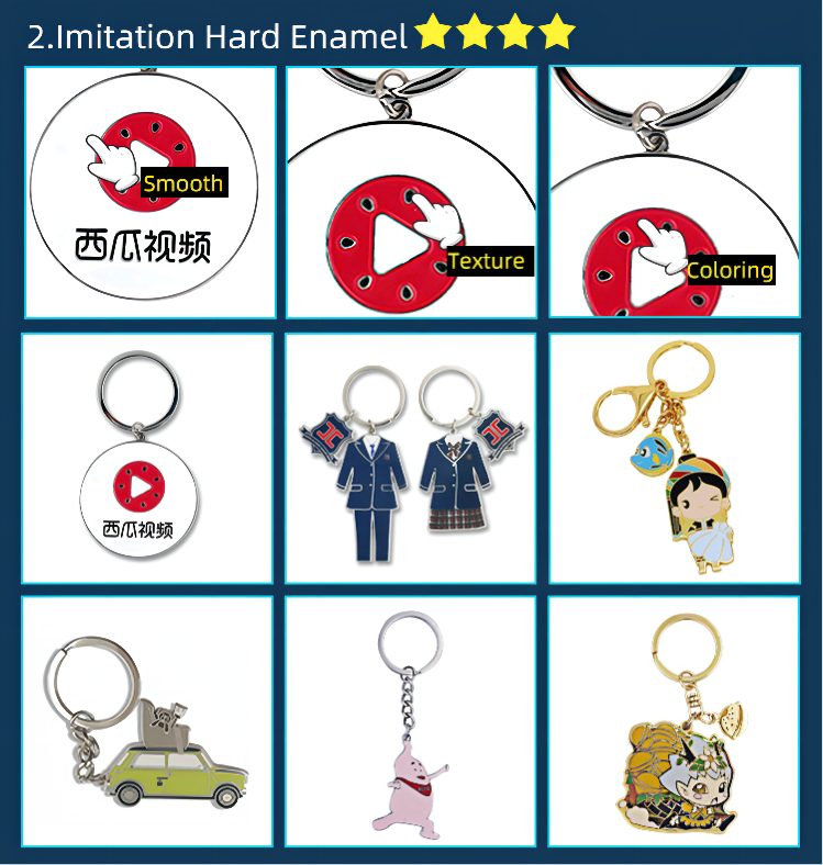 Specially designed epoxy resin keychain helmet shape 3D key chain custom logo metal imitation enamel key chain