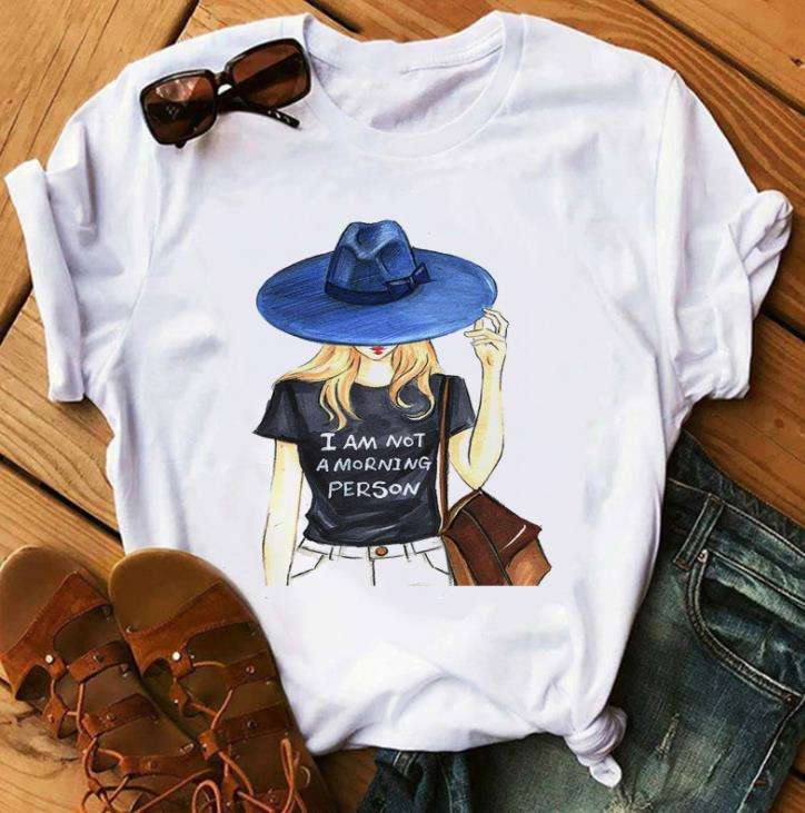 Women T Women Graphic 3D Nail Paint Fashion Cute Printed Top Tshirt Female Tee Shirt Ladies Clothes T-shirt