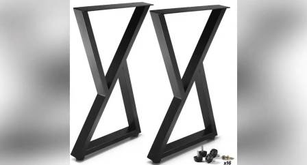 Customized Black Iron Table Legs Brackets Industrial Desk Leg For Home Furniture