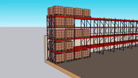 Heavy storage pallet storage shelving warehouse racking for factory pallet