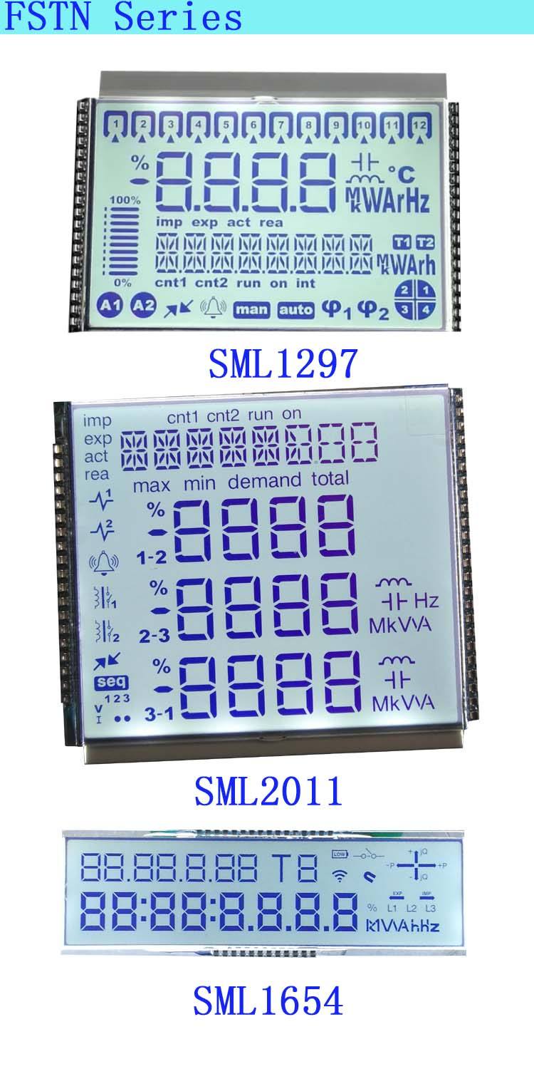 custom TN chip on board 7 segment LCD display driver IC HT1621 COB module