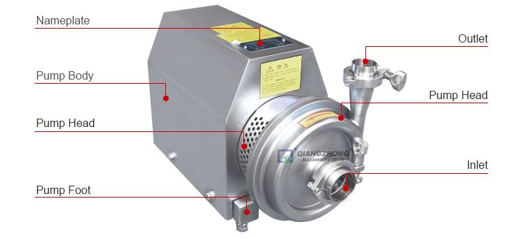 stainless steel sanitary centrifugal pump/explosion proof pump