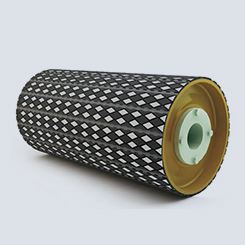 15 mm  thickness conveyor slide pulley lagging rubber lagging head pulley rubber cover for conveyor roller for mining