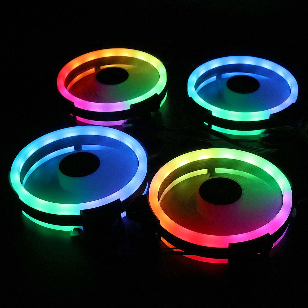 High Quality Axial Airflow PC LED Light Cooler Fan 1200rpm Computer Case RGB fan 120mm Computer RGB Gaming Cooling Fan