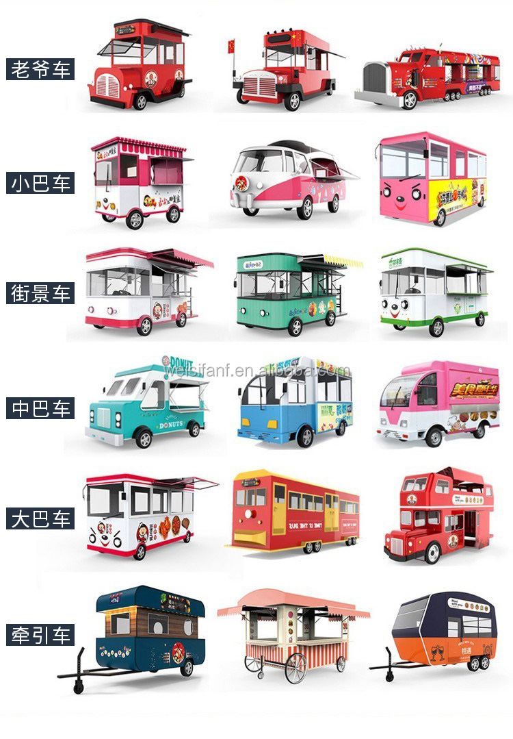 Chinese factory supply wholesale price mobile fully equipped food trucks in south Africa
