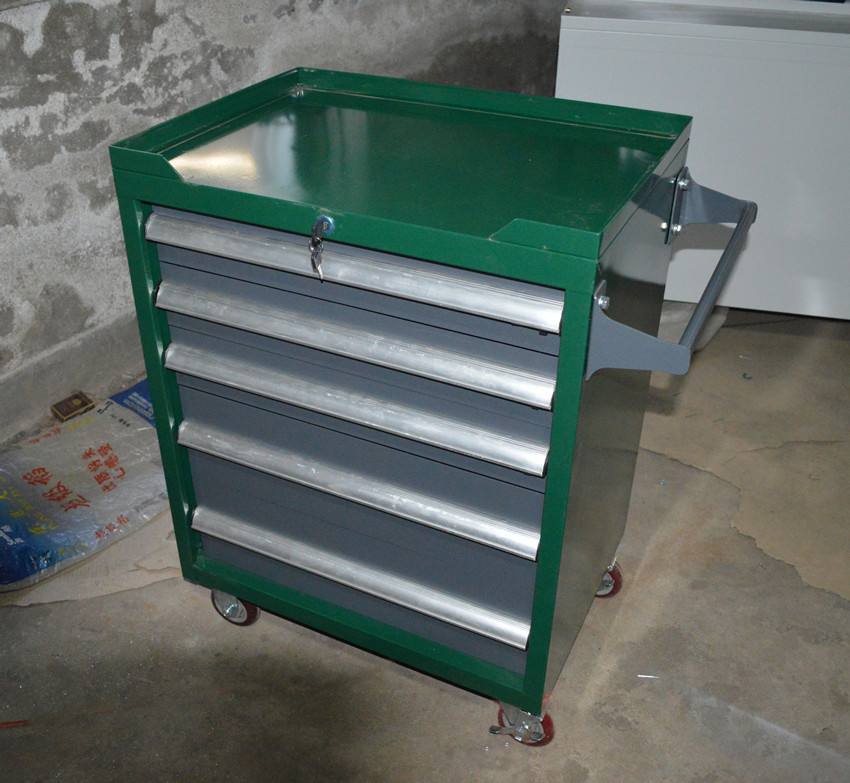 workshop garage steel tool trolley iron workbench rolling box cart metal tool cabinet