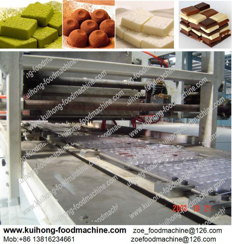 KH-175 chocolate double depositing production line/chocolate food machine