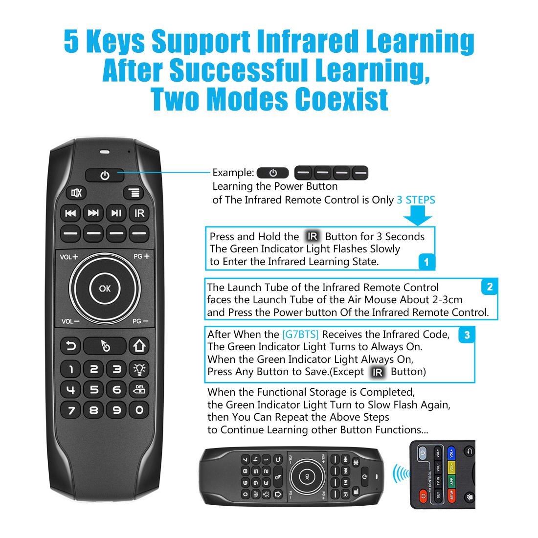 IHOMELIFE Newest G40S voice air mouse Wireless Remote Control IR Learning Smart TV BOX