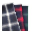 Custom design tartan plaid flannel polyester tshirt fabric