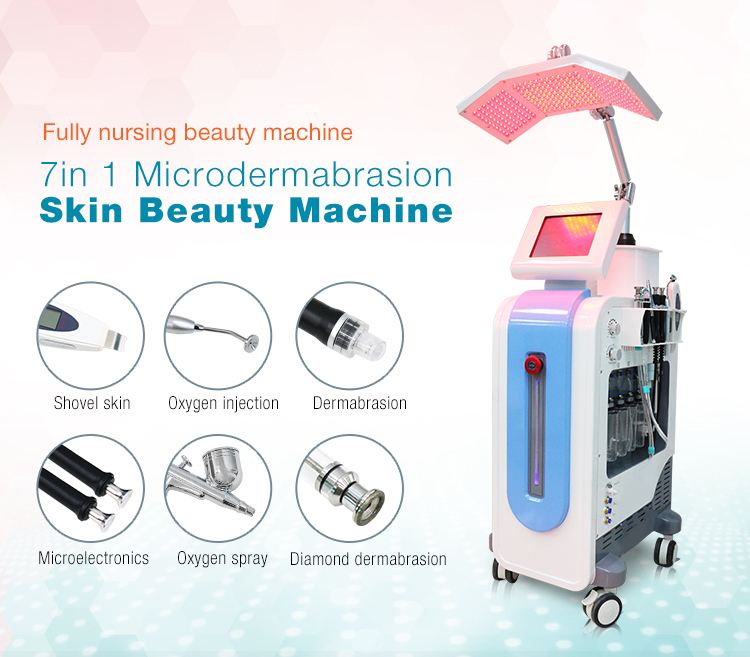 beauty new arrival 2019 7 in 1diamond peeling machine diamond dermabrasion machine