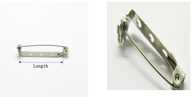 Wholesale High Quality 32mm Metal Silver Decorative Safety Pin