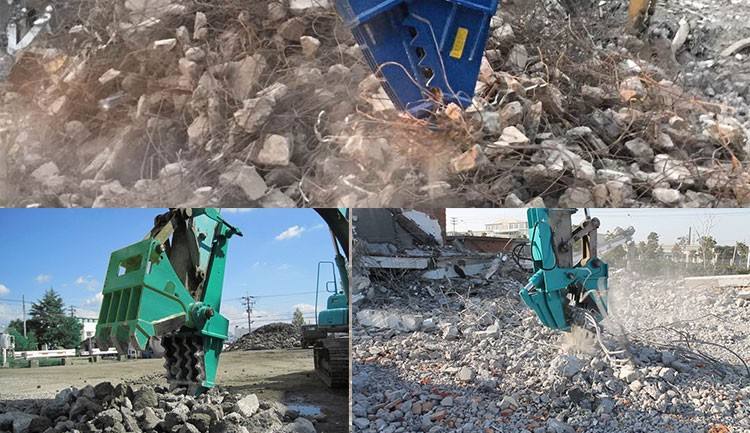 Excavator Attachment  Demolition Equipment Concrete Mechanical  Pulverizer Equipment for Sale