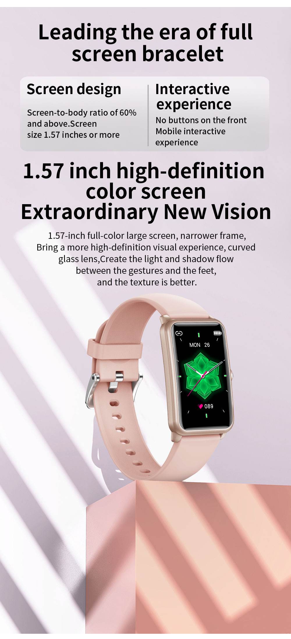 High Quality New Design Colour Screen IP68 Waterproof Smartwatch Watch Reloj Smart Bracelet