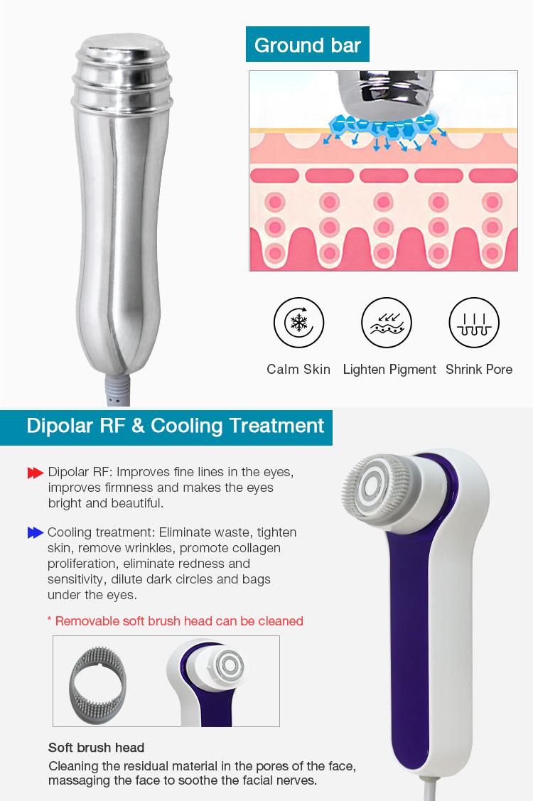 New  Microdermabrasion Oxygen Jet + Ultrasonic + Cool + EMS Hydra Dermabrasion Machine