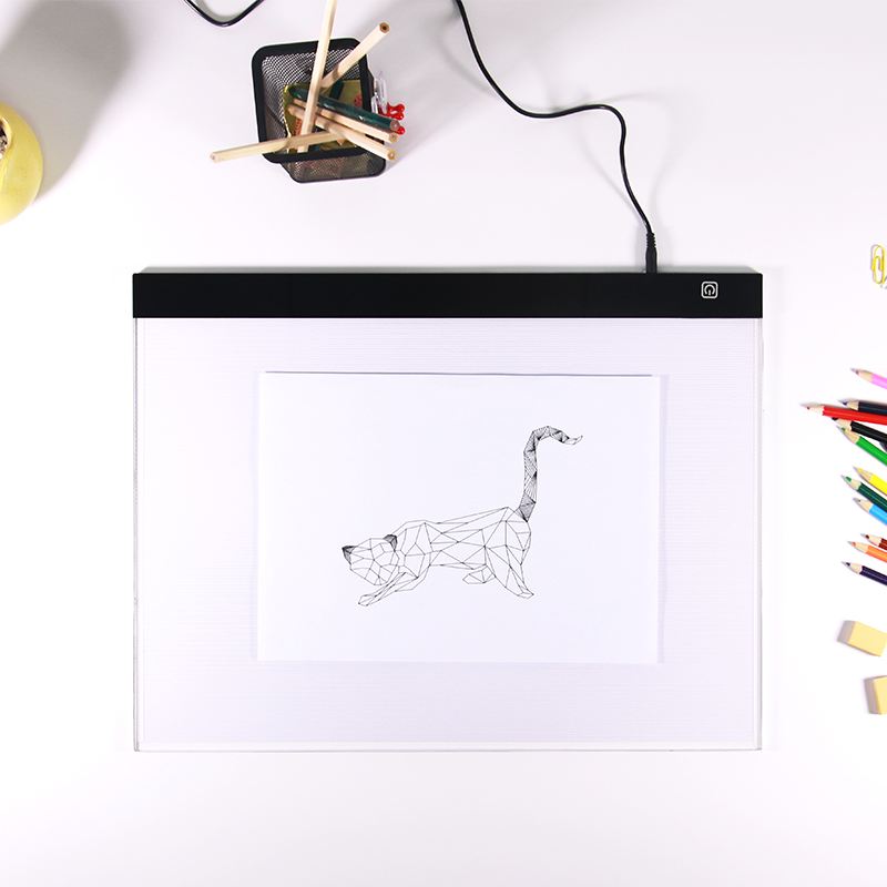 2021 Amazon A3 Ultra Slim 6mm LED Drawing Light Box A3 LED tracing writing Board Sketching Light Pad For School and students