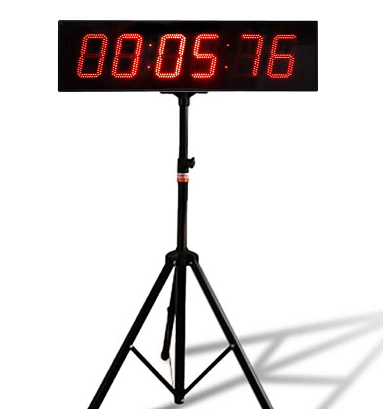 5 Inch 6 Digit LED Digital Single Sided Sports Large Outdoor Countdown Race Timing Clock