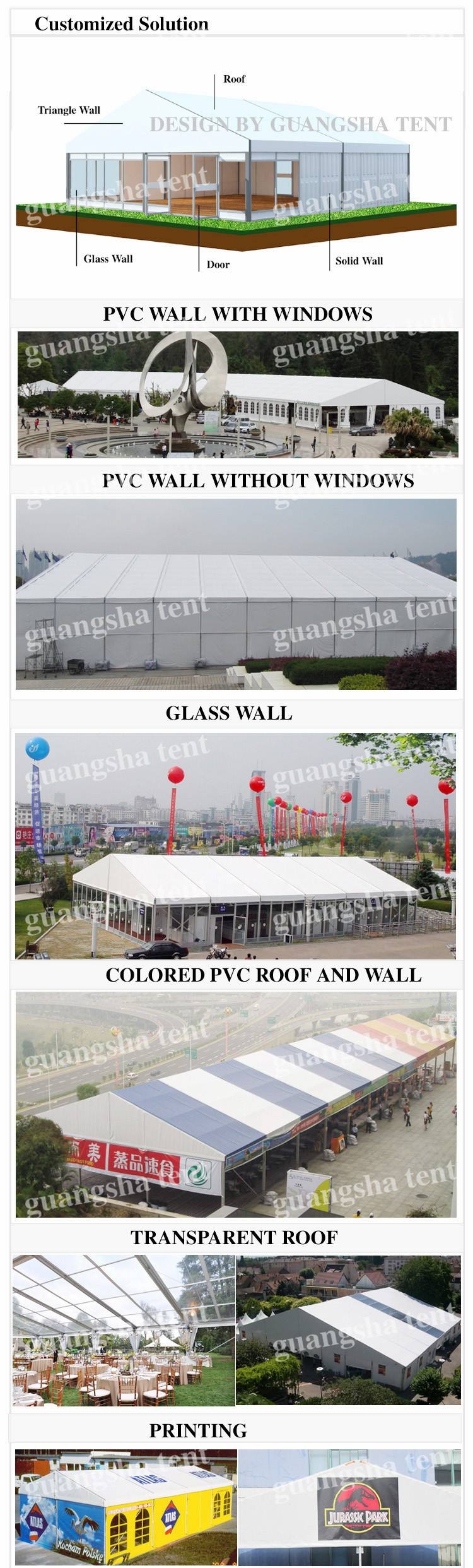 waterproof plastic & frame party event wedding tent 100 people