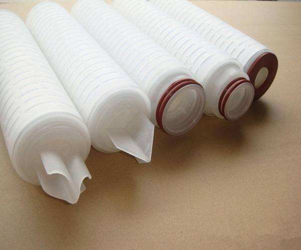 Food grade Medical industry 0.22 Micron absolute PES pleated filter cartridge