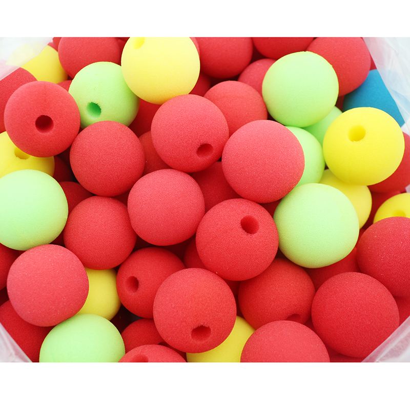 soft and comfortable clown nose in foam red blue yellow circus clown foam nose sponge
