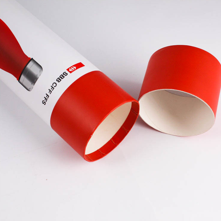 2020 Custom Sturdy biodegradable Cylinder Cardboard Box for Stainless Steel Bottle