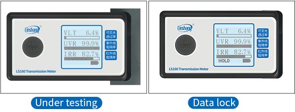 Portable Solar Film Transmission Meter Linshang LS160 Test Window Tint with UV IR Rejection Visible Light Transmittance