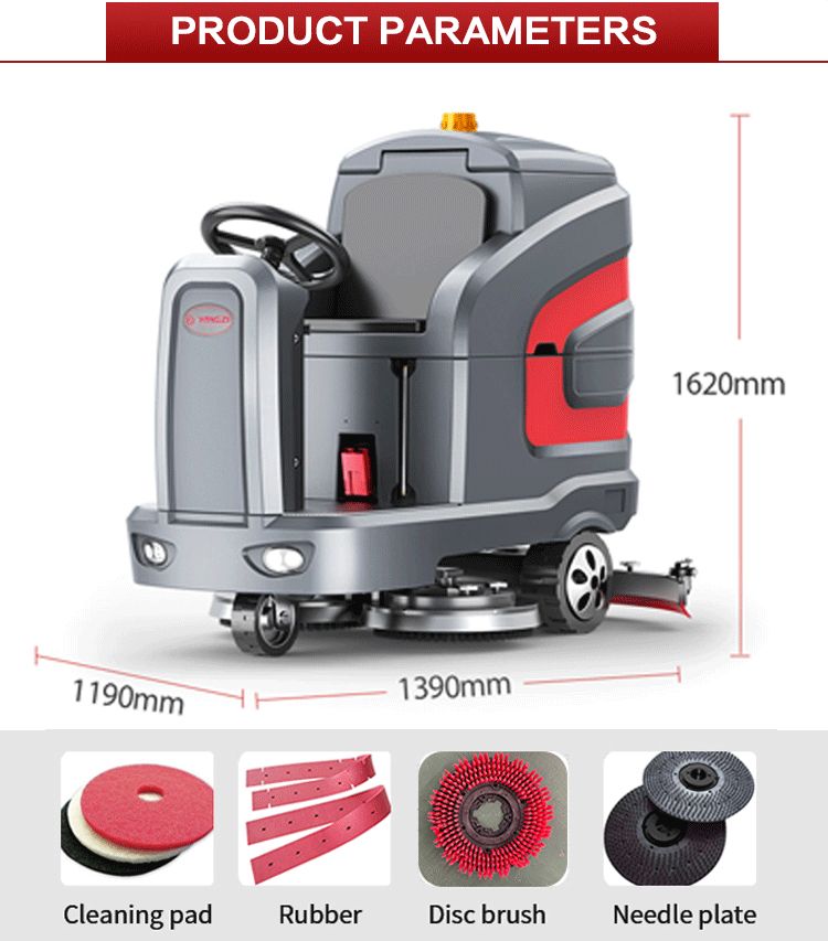 Yangzi X7 Battery Operated Automatic Electric Hard Floor Cleaner Washing Machine Ride On Industrial Floor Scrubber